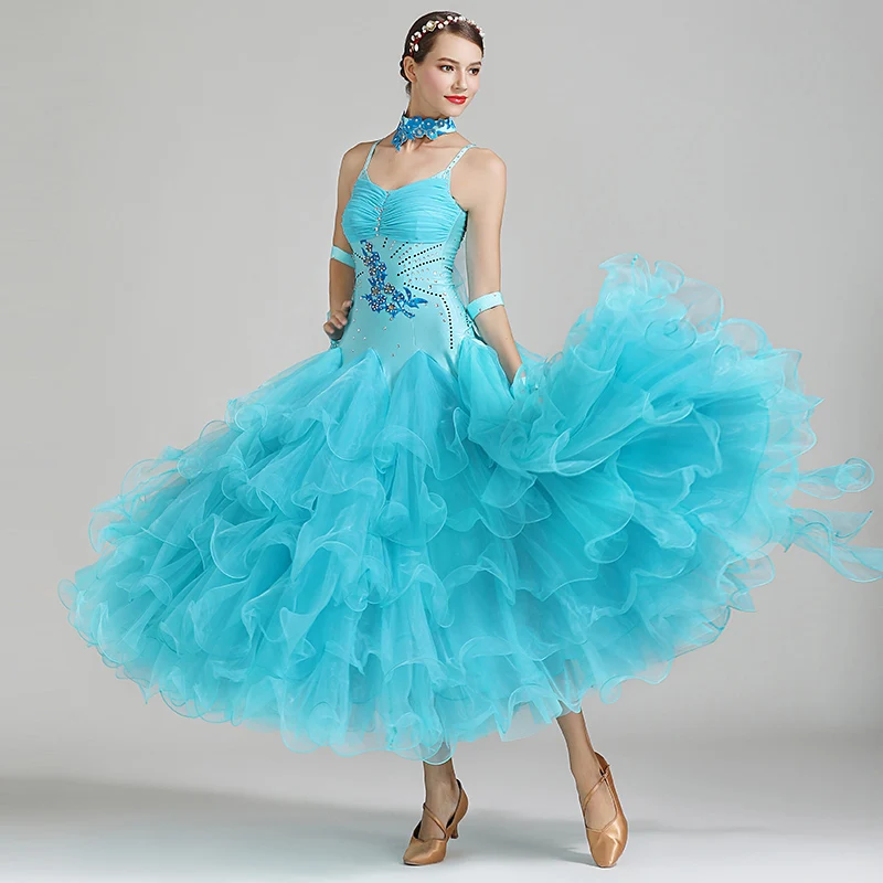 3 colors New Sexy Ballroom dance competition dress Women standard dresses modern dance costume women ballroom waltz dress