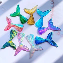 20Pcs/DIY Jewelry Accessories Mermaid Scale Tail Resin Wedding Exhibition CraftsAccessories  40mm*28mm