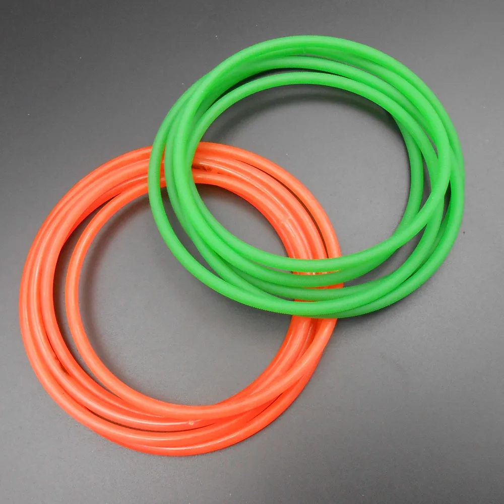 

1Pc Drum Riding Cycling Training Table Transmission Roller Platform PU Belt Diameter 5MM Circumference 185cm 185CM Orange Green