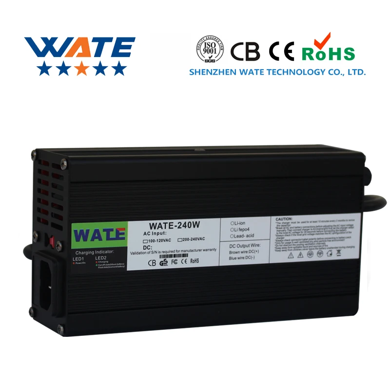 84V2A Charger 20S 72V Li-ion Battery  Lipo/LiMn2O4/LiCoO2 Battery Group With LED Fan WATE