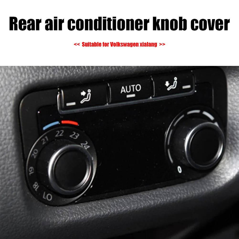 Rear A/C Knob Covering For Volkswagen Sharan Air Conditioning Knob AC Heater Climate Control Knob ABS+PC Panel Switch Buttons