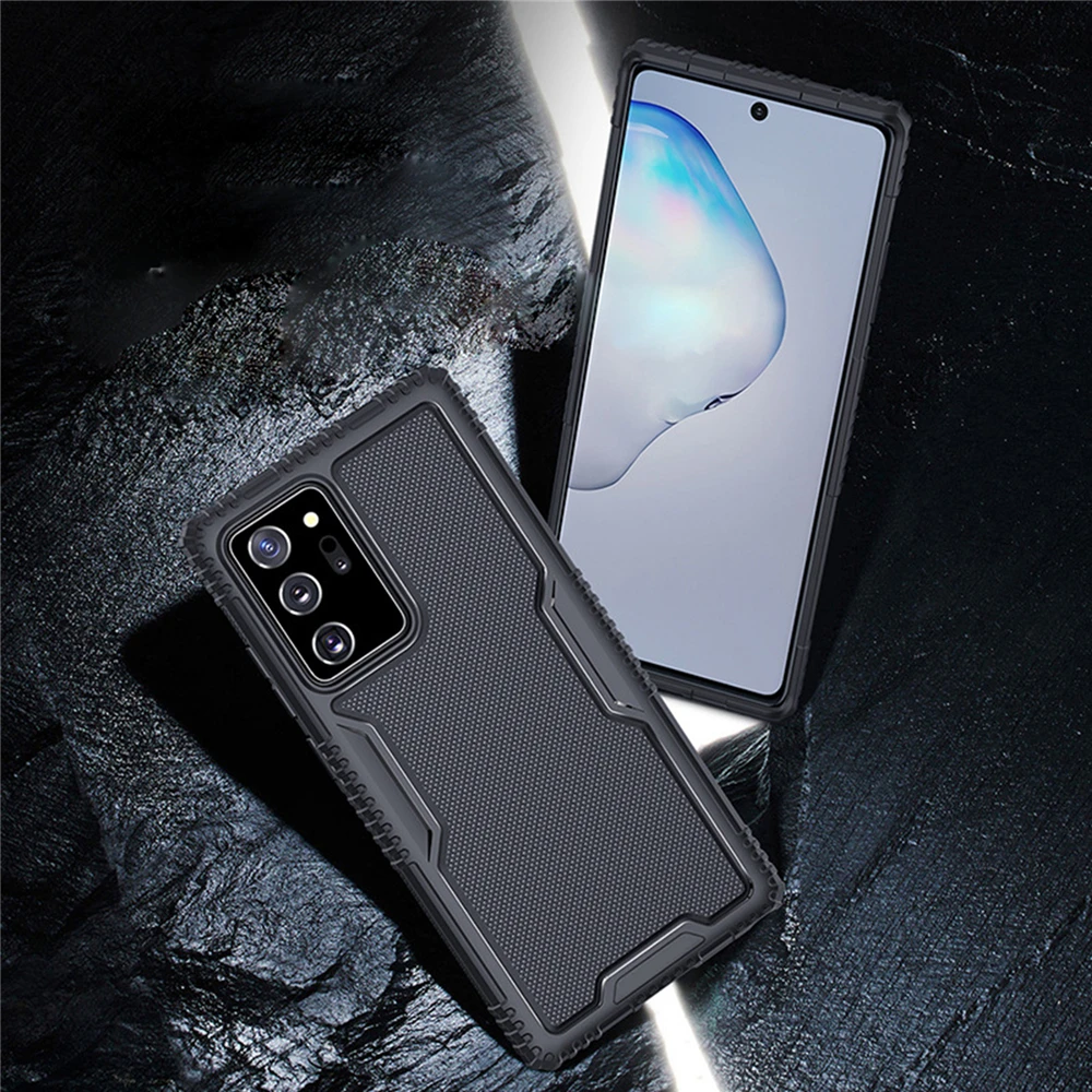 Phone Case All-inclusive Protective Cover Shockproof Wearable Shell for Samsung Note 20/20Ultra Phone