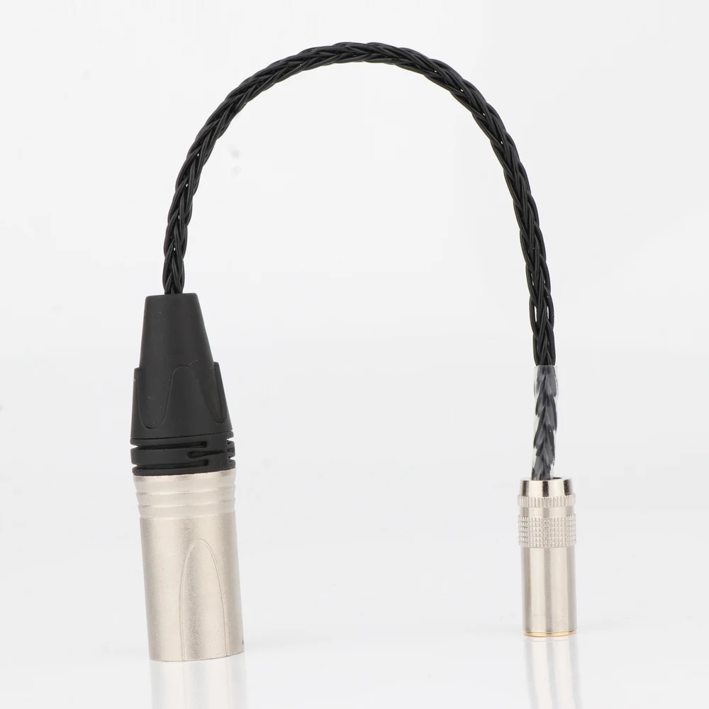 HiFi 7N OCC Silver 4.4MM Female To 4Pin XLR Balanced Male Audio Adapter Cable 4.4 TRRRS TO XLR Connector