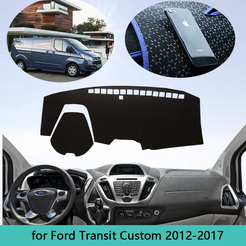 For Ford Transit Tourneo Custom 2012~2017 Car Dashboard Cover Dash Mat Dashmat Dash Board Cover Pad Sun Shade Carpet Anti-dirty