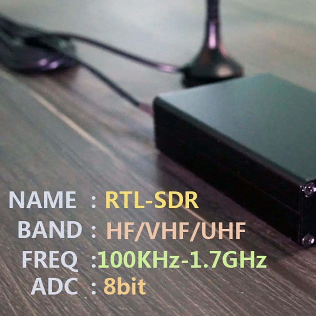 Radio Receiver 100K HZ-1.7G Hz Band Penuh UV HF RTL-SDR USB Tuner RTLSDR USB Dongle dengan RTL2832u R820t2 RTL SDR Receiver