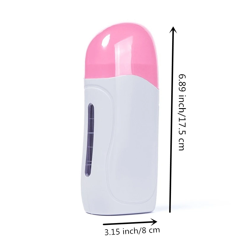 Portable Wax Warmer For Hair Removal  Electric Depilatory Roll On Wax Heater Home Waxing Kit For Travel & At-home (Pink&Blue)