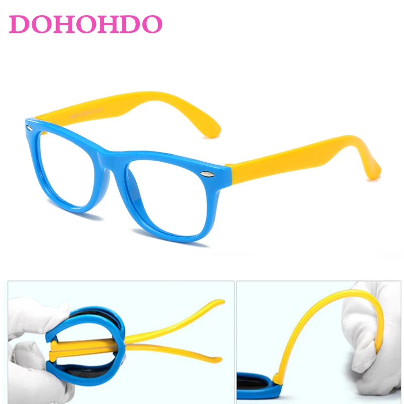 DOHOHDO Children Optical Glasses Frame Child Boy Girl Myopia Prescription Eyeglass Frames Clear Eyewear Spectacle Frame Okulary