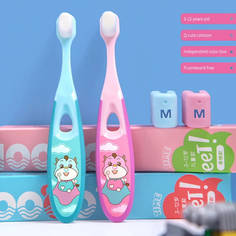 Kids Ultra-thin Super Soft Toothbrush Portable Eco-friendly Teeth Care Milk Toothbrush Oral Cleaning Oral Care Tools