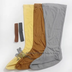 3 Colors Cotton Buddhist Monk Shaolin Kung fu Socks Tai Chi Wushu Martial arts Footwear for Training Uniforms Gongfu Suit