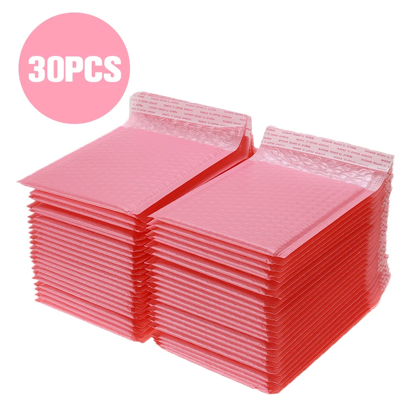 30/50Pcs Different Specifications Bubble Mailers Padded Envelopes Pearl film Gift Present Mail Envelope Bag Black/Pink