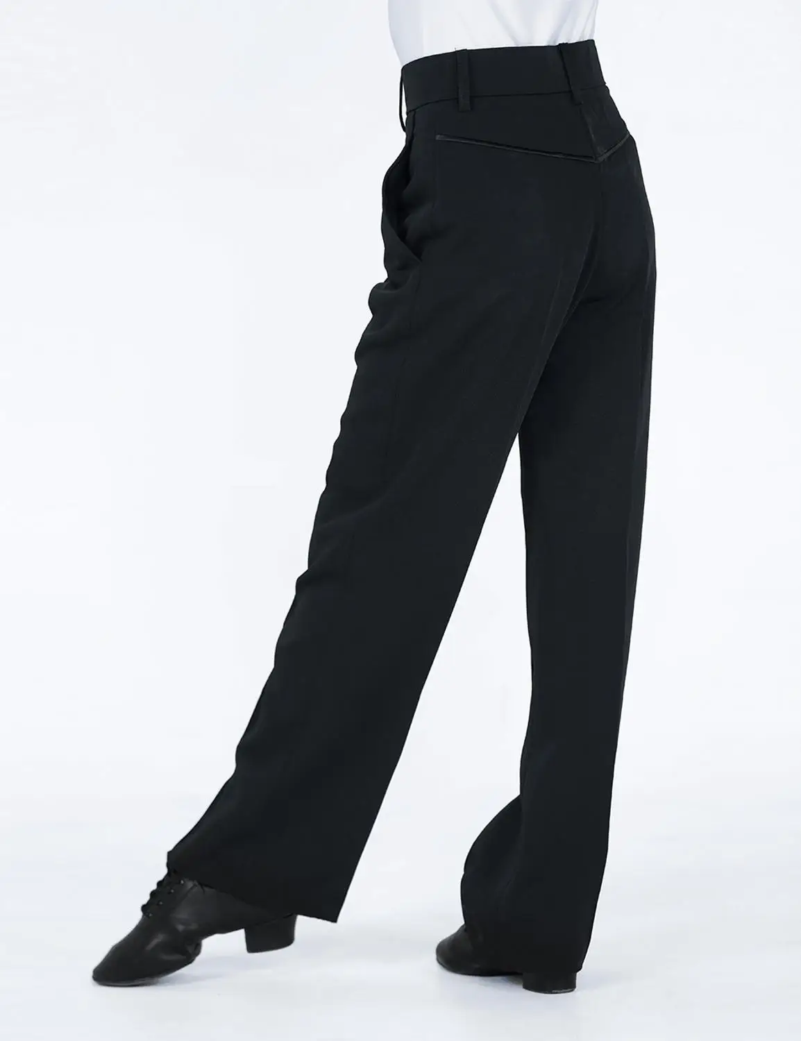 Men Latin Pants Boys Dance Pants Maie Dance Practice Wear Latin Modern Ballroom Performance Dance Pants