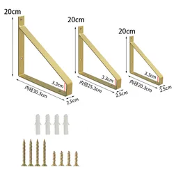 2Pcs Floating Wall Mounted Hanging Table Shelf Support Bracket Partition Brackets Creative Tripod Wall Bookshelf Fixed Stand