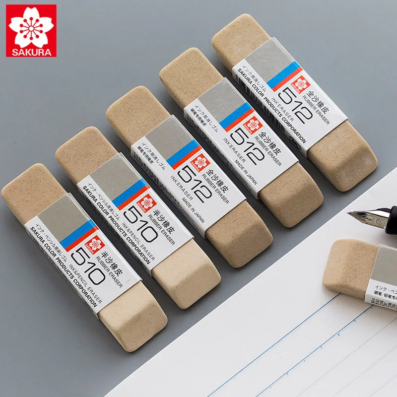 Japan Imported SAKURA 512 Frosted Rubber Erasable Ballpoint Pen/pen 510 Rubber Clean Without Leaving Marks for Students