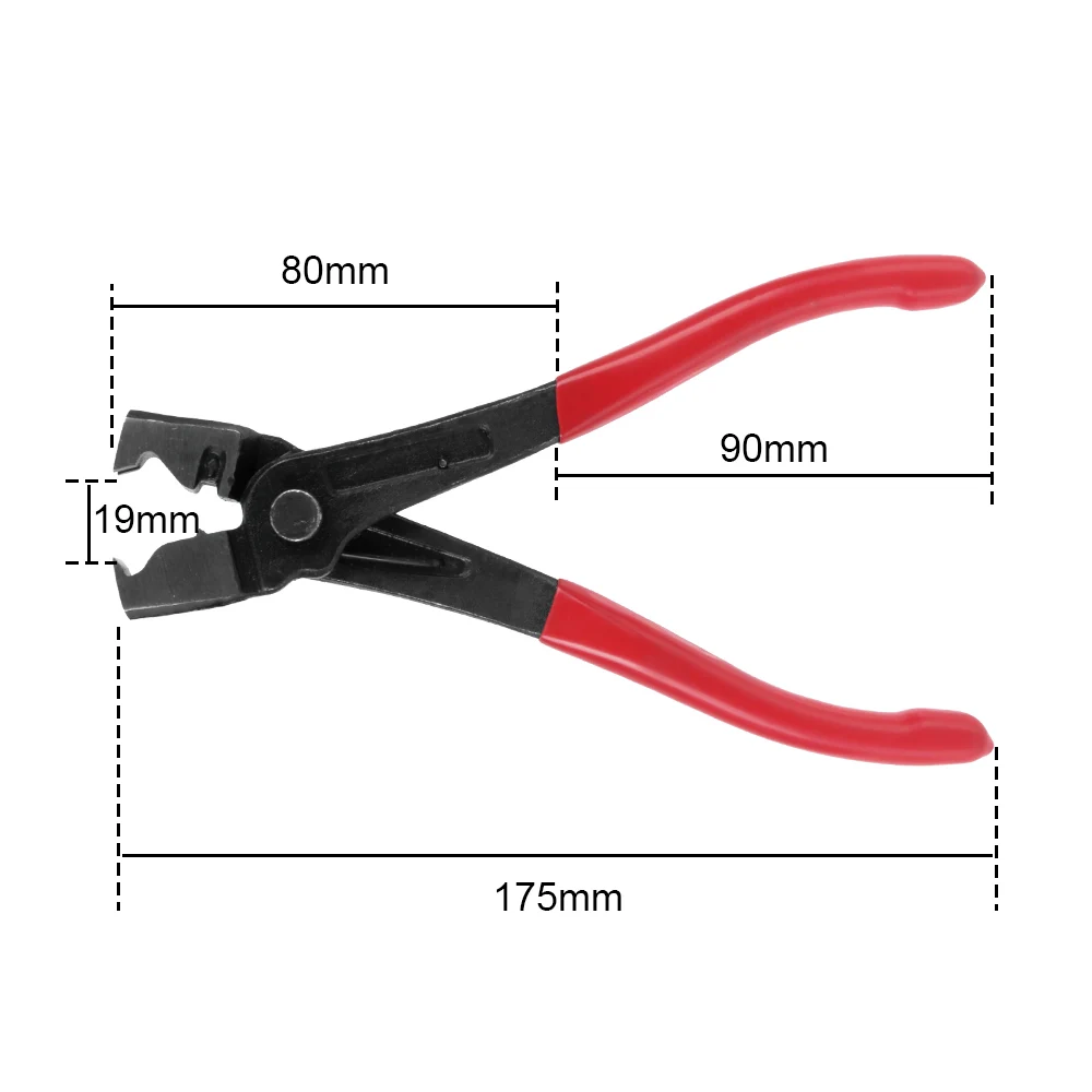 Collar Hose Clip Clamp Pliers Water Pipe Clamp Vise R Type Hand-held Tools Car Hose Oil Hose Crimping Plier Car Repair Hand Tool