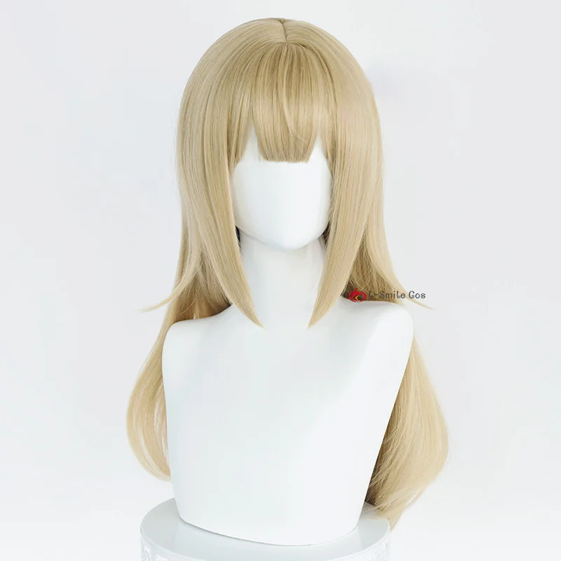 40Hara Kinako Cat Girl Pet Kitty OSAKANA Cosplay Wig Long Yellow Heat Resistant Synthetic Hair Halloween Party Wigs + Wig Cap