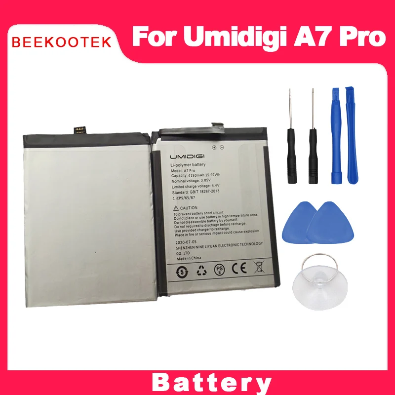 

BEEKOOTEK For Umidigi A7 Pro Battery 4150mAh Replacement Parts Accessories Accumulators For Umidigi A7 Pro Mobile Phone Batteria