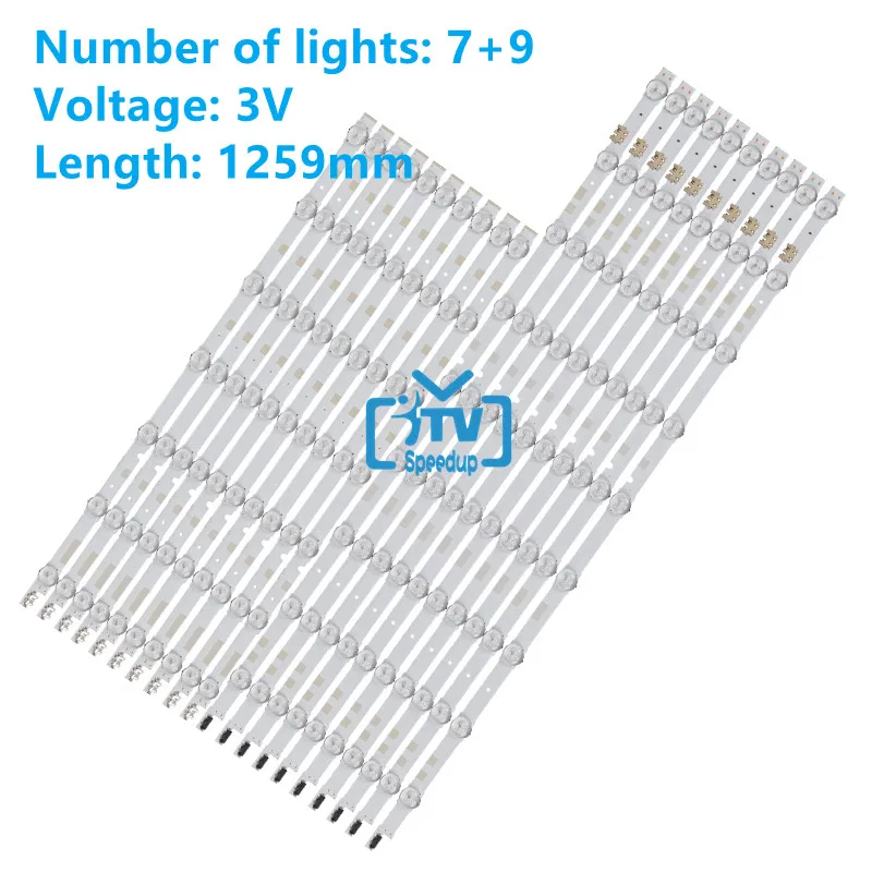 

20pcs/Kit 100% New LED strips for SAMSUNG 60 TV UN60JS7200 UE60JU6872 UE60JS7200 UE60JU6850 V5DR_600SCA_R0 V5DR_600SCB_R0