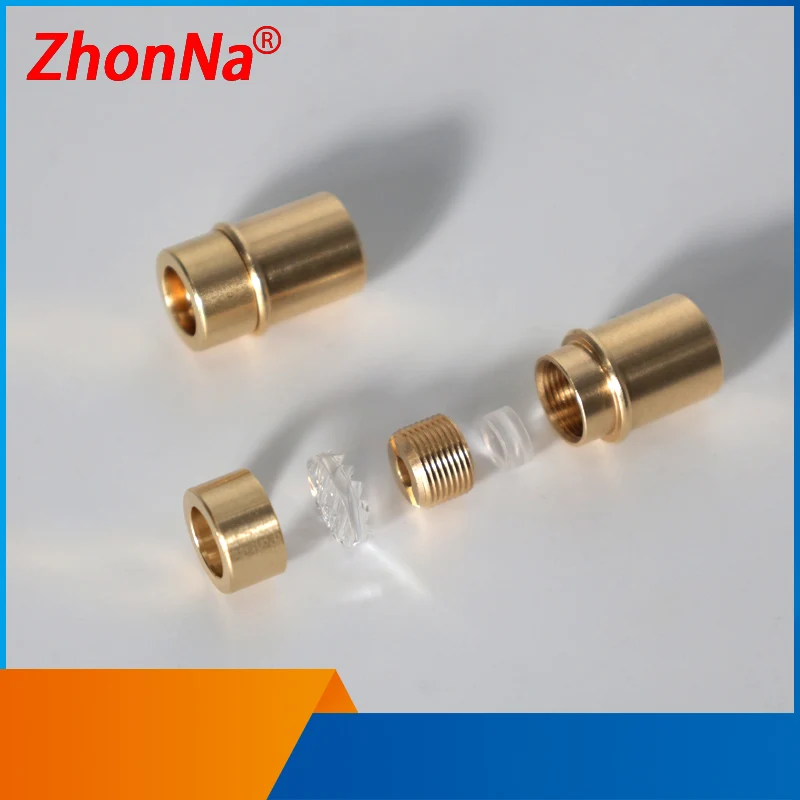 Laser module parts Holder is Used to Install the Laser Diode. It Can be with Cross  or horizontal lines Equipped    Yellow Brass