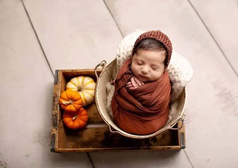 Вязаная Шапочка для новорожденных, детская шапочка для фотостудии