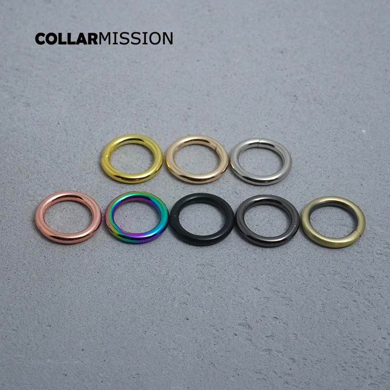 50pcs/lot Metal buckle for bag cat dog leash 20mm webbing o ring for backpack keychain diy accessory durable hardness 8 colours