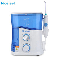 Nicefeel FC188 Oral Irrigator Dental Jet SPA UV Sterilization Water Flosser Tooth Whitening Jet Tips with 7 Nozzles for Family