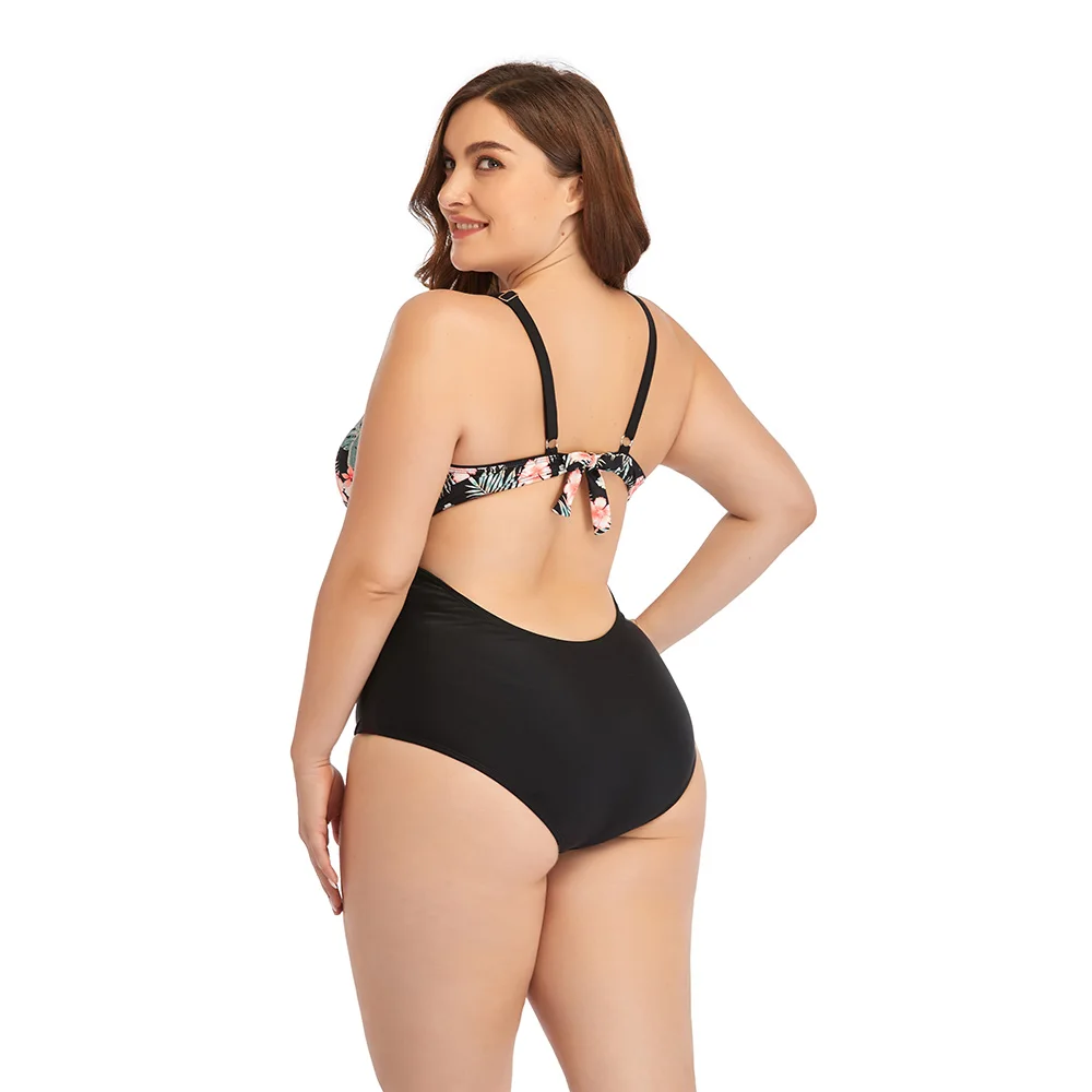 2024 Swimwear Women One Piece Swimsuit Monokini Plus Size Bathing Suit 3XL Large Cup Bodysuit Maillot De Bain Femme купальник