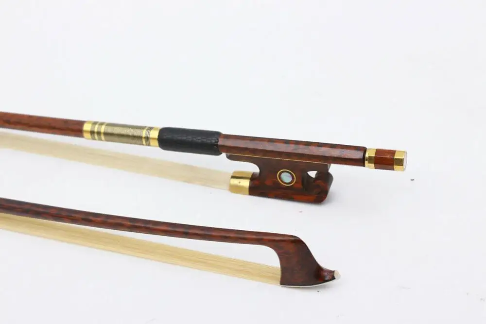 

Yinfente Snakewood Violin Bow 4/4 Advance Horse hair Pernambuco Performance