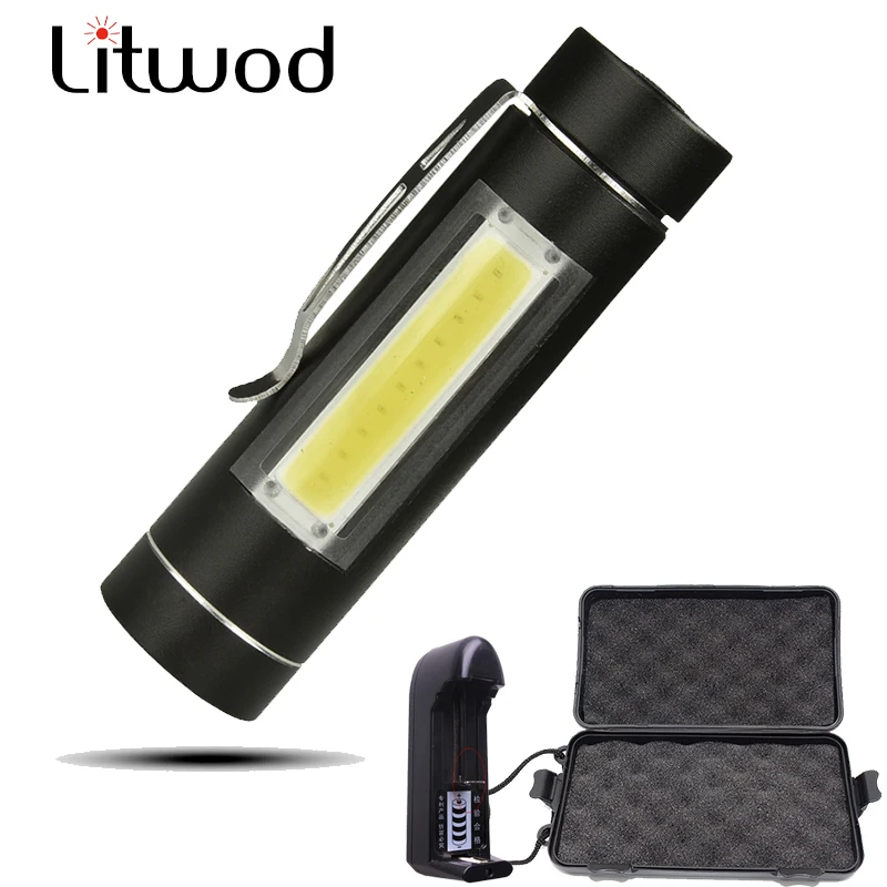 Powerful MINI Flashlight Torch Use 14500 or AA Battery Portable Working Lantern 1516 LED Aluminum LED COB Waterproof LED Bulbs