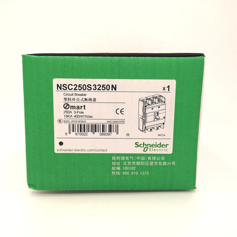 Imagem -06 - Interruptor Mccb Nsc250s 3p 4p 200a 225a 250a Nsc250s4200n Nsc250s3225n Schneider Electric Moldado-case Disjuntores