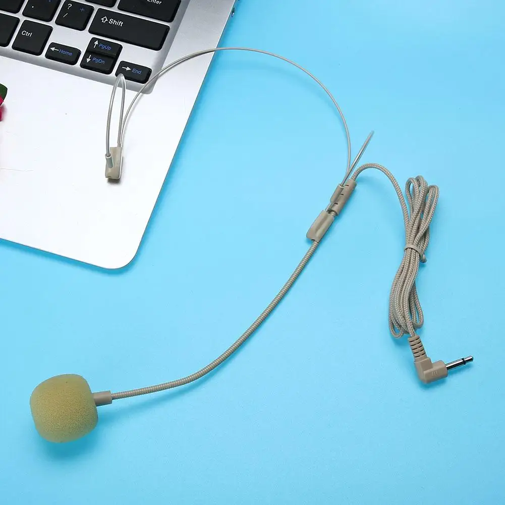 Невидимая гарнитура с микрофоном, головной микрофон для выступления учителя, гида, для сценических динамиков, усилителя голоса, ТВ