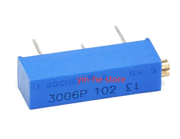 5PCS 3006P ปรับ Precision Multi-Turn Potentiometer 102/202/103/203/503/104 1K2K10K20K50K100K ความต้านทาน