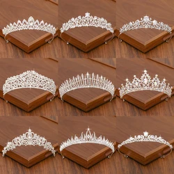 Accessori per capelli da sposa con corona di diadema da sposa per donna corona di colore argento per corone da sposa e diadema accessori da donna regalo