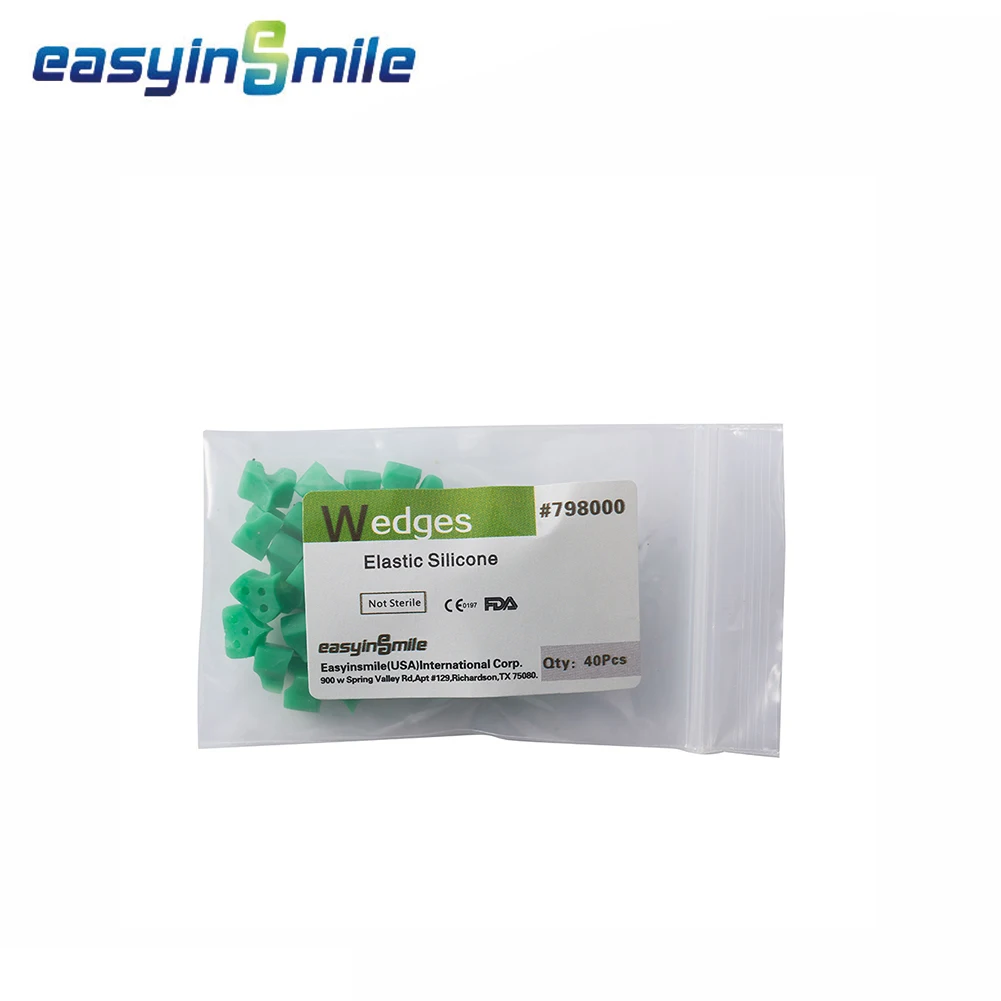 

Easyinsmile Add-on стоматологические клинья ортодонтический эластичный силикон для матриц 40 шт.