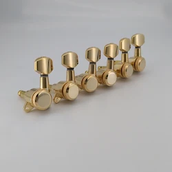 Left Hand Schaller M6 Type Guitar Gold Locking Deluxe Guitar Machine Head Tuners Tuning Pegs for JP6 ST TL Guitar well