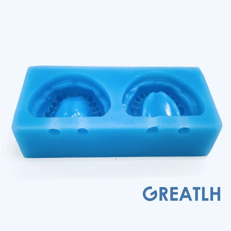 Dental Teaching Model Dental Edentulous Jaw Complete Cavity Block Plaster Model Silicone Mould