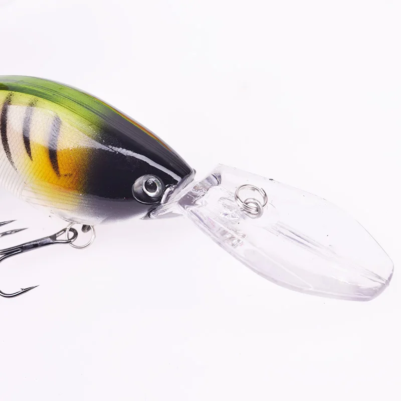 1PCS Trolling Wobblers Rattle Hard Lure 11cm 18g Fishing Artificial Bait Pike Floating Deep Diving Crankbaits  Pesca Bass Tackle