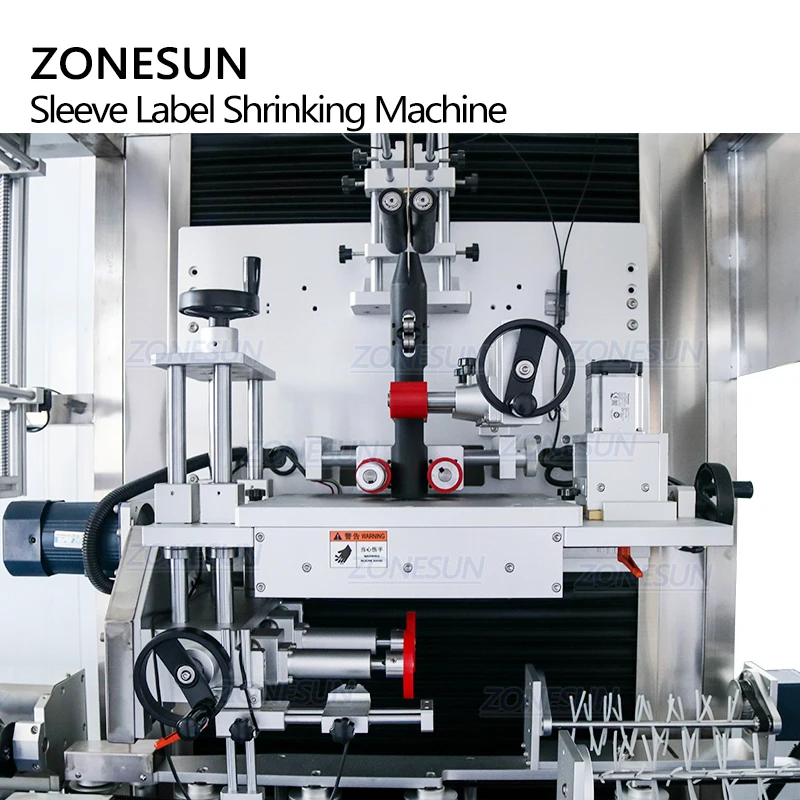 ZONESUN Full Automatic Beverage Bottle Label Sleeving and Steam Heat Shrinking Machine Packaging Machinery