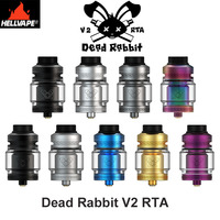 Original Hellvape Dead Rabbit V2 RTA Tank 5ml or 2ml Capacity Atomizer For 510 Box Capo Mod 810 Drip Tip