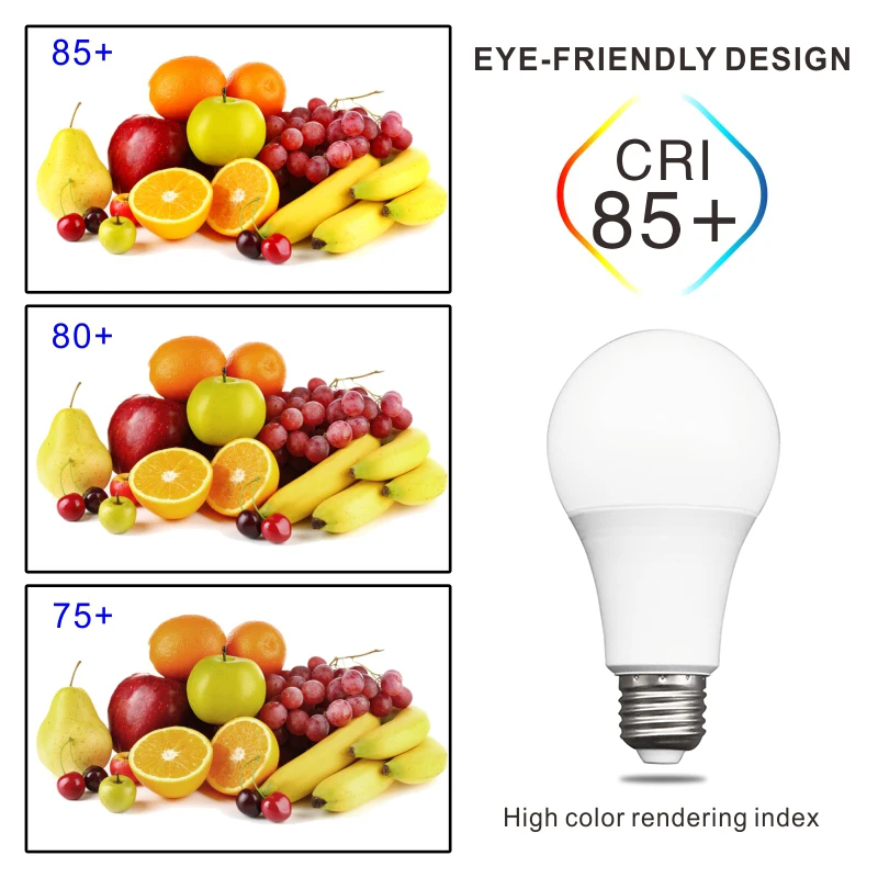 10-Pack E27 LED Bulbs 3-20W 220-240V