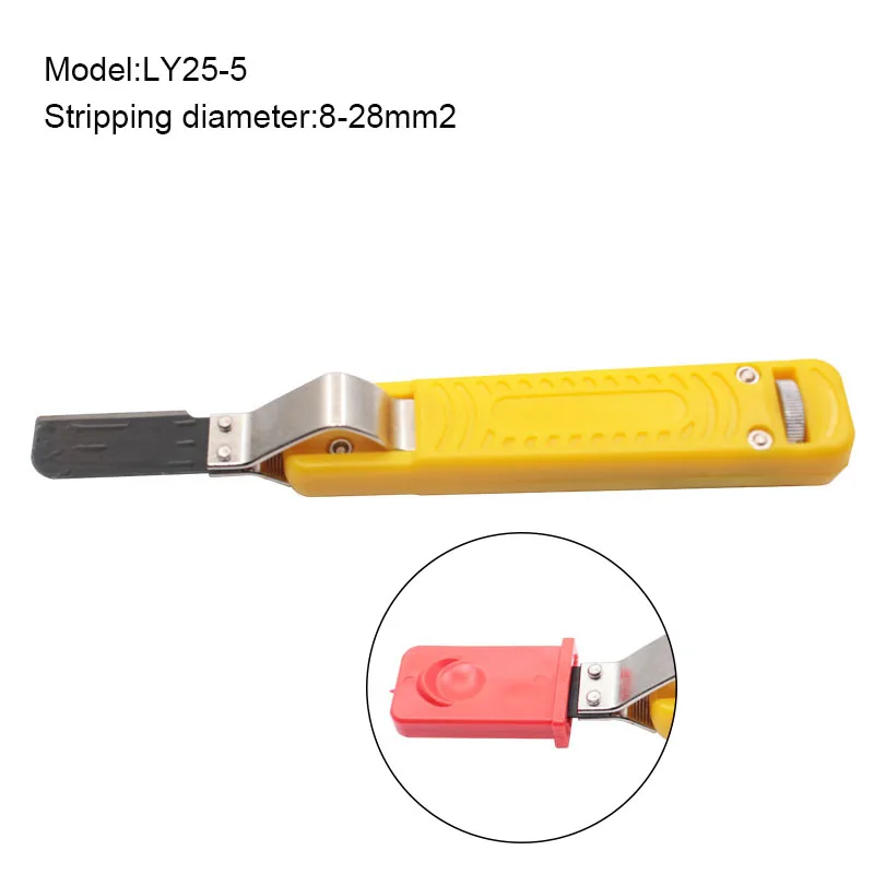 Portable Cable Wire Knife Insulation Round Cable Stripper Stripping Cutters with Hook Blade