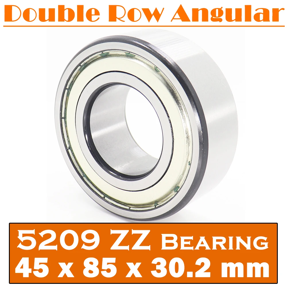 5209 ZZ Bearing 45*85*30.2 mm ( 1 PC ) Axial Double Row Angular Contact 5209ZZ 3209 ZZ 3056209 Ball Bearings