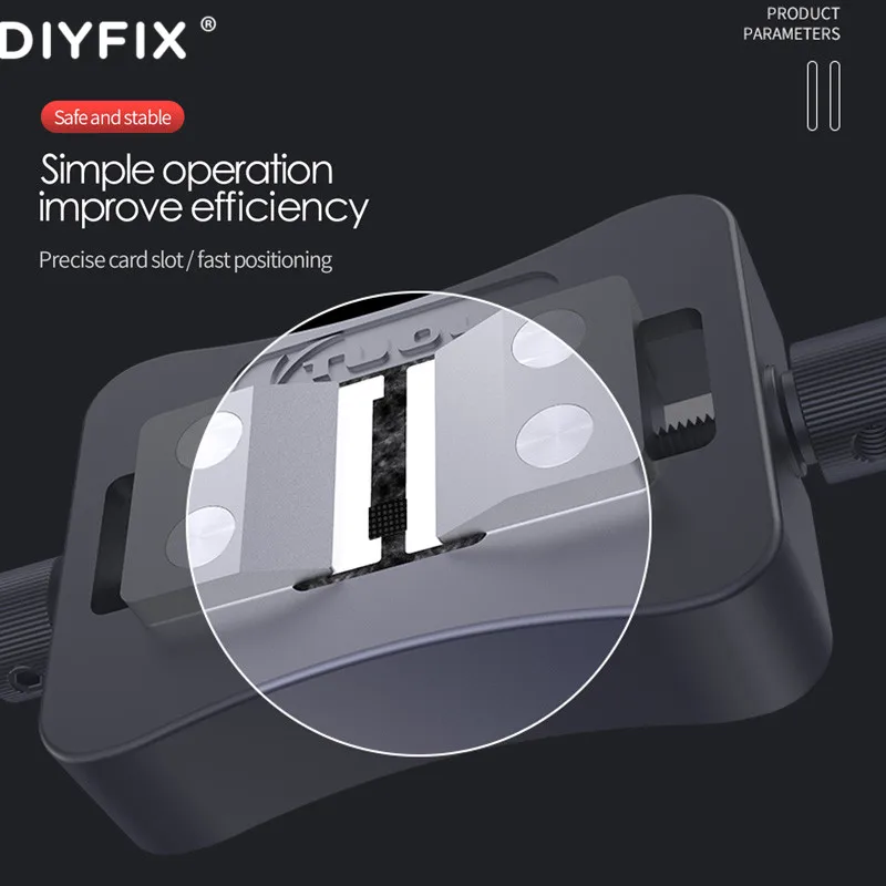 DIYFIX-TL-15A Universal IC, accesorio para quitar pegamento, Flexible, tamaño BGA 1,5-2,0mm, para iPhone, soporte de reparación de soldadura de placa base
