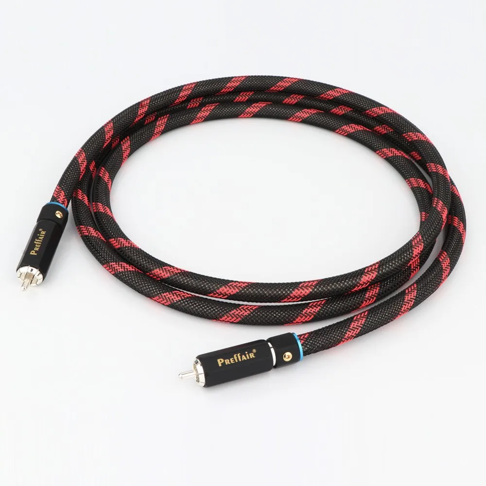 Preffair X414 Versilbertes digitales Koaxial-Audiokabel mit versilbertem RCA-Stecker, digitales HIFI-Audio-RCA-Kabel – Detail 9