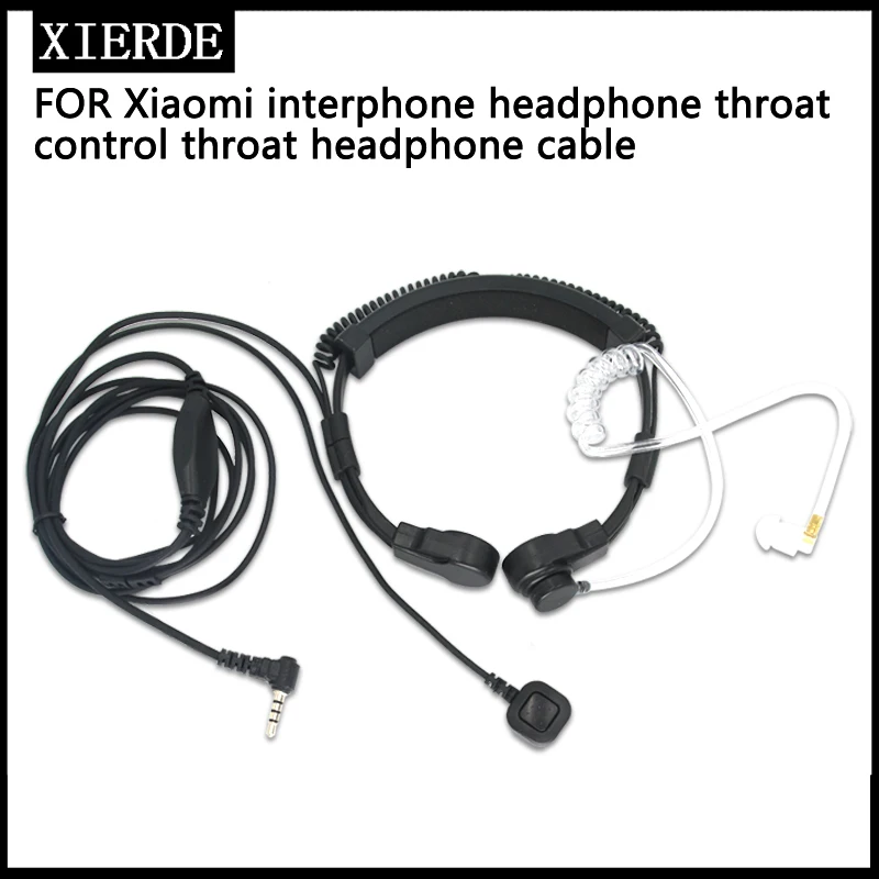 

XIERDE Throat Control Headphone for Xiaomi 1S BEEBEST Series two way radio Headset， Retractable adjustable air tube headphones