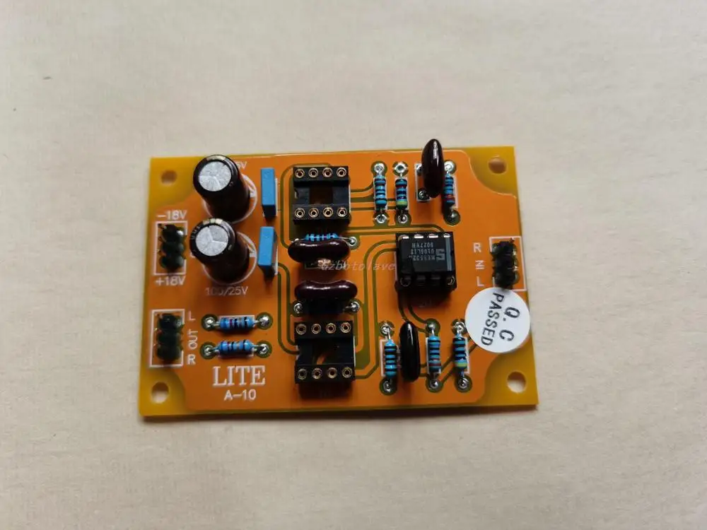 

LITE A-10 Op Amp 10x Amplifier Preamp Board good sound small preamp board