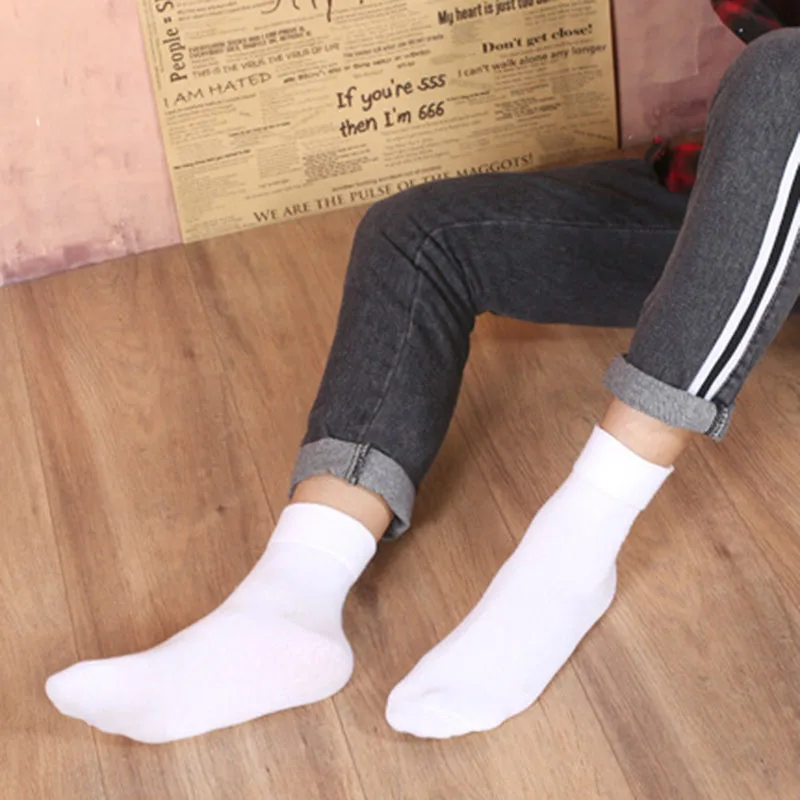 Chaussettes en coton pour hommes et femmes, Chaussettes confortables, Rinçage pour diabétiques, Santé, Haut adapté, Taille unique