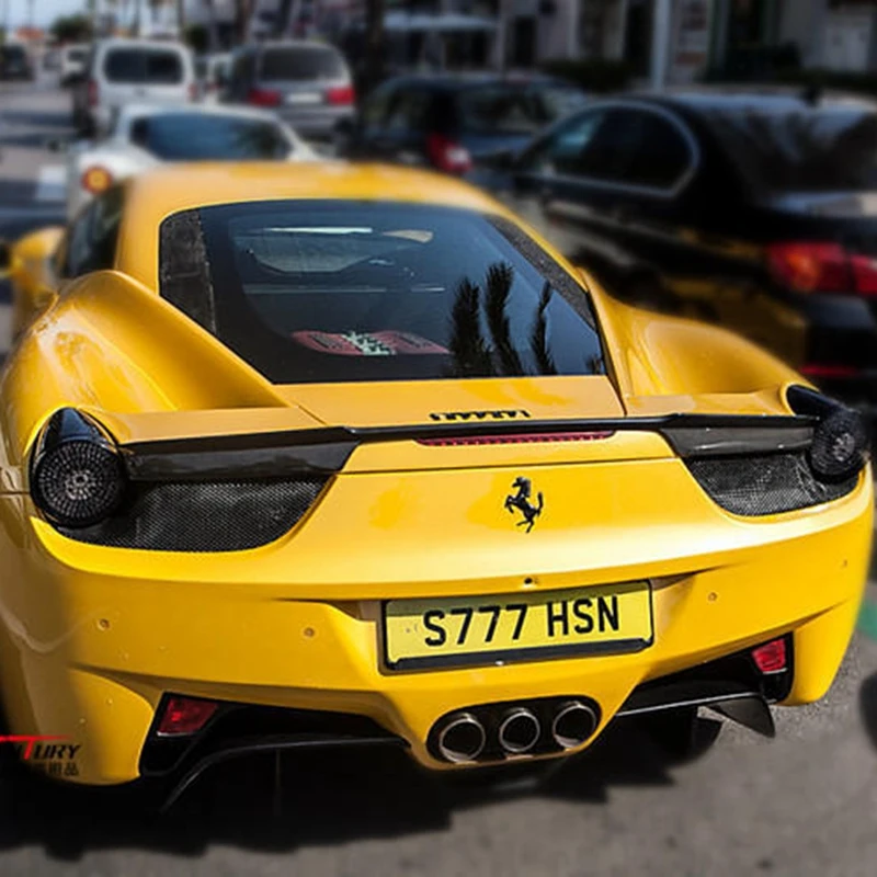 

For Ferrari 458 ITALIA SPIDER 2011 - 2013 Car Styling Carbon Fiber Modified Rear Roof Spoiler Tail Trunk Boot Wing
