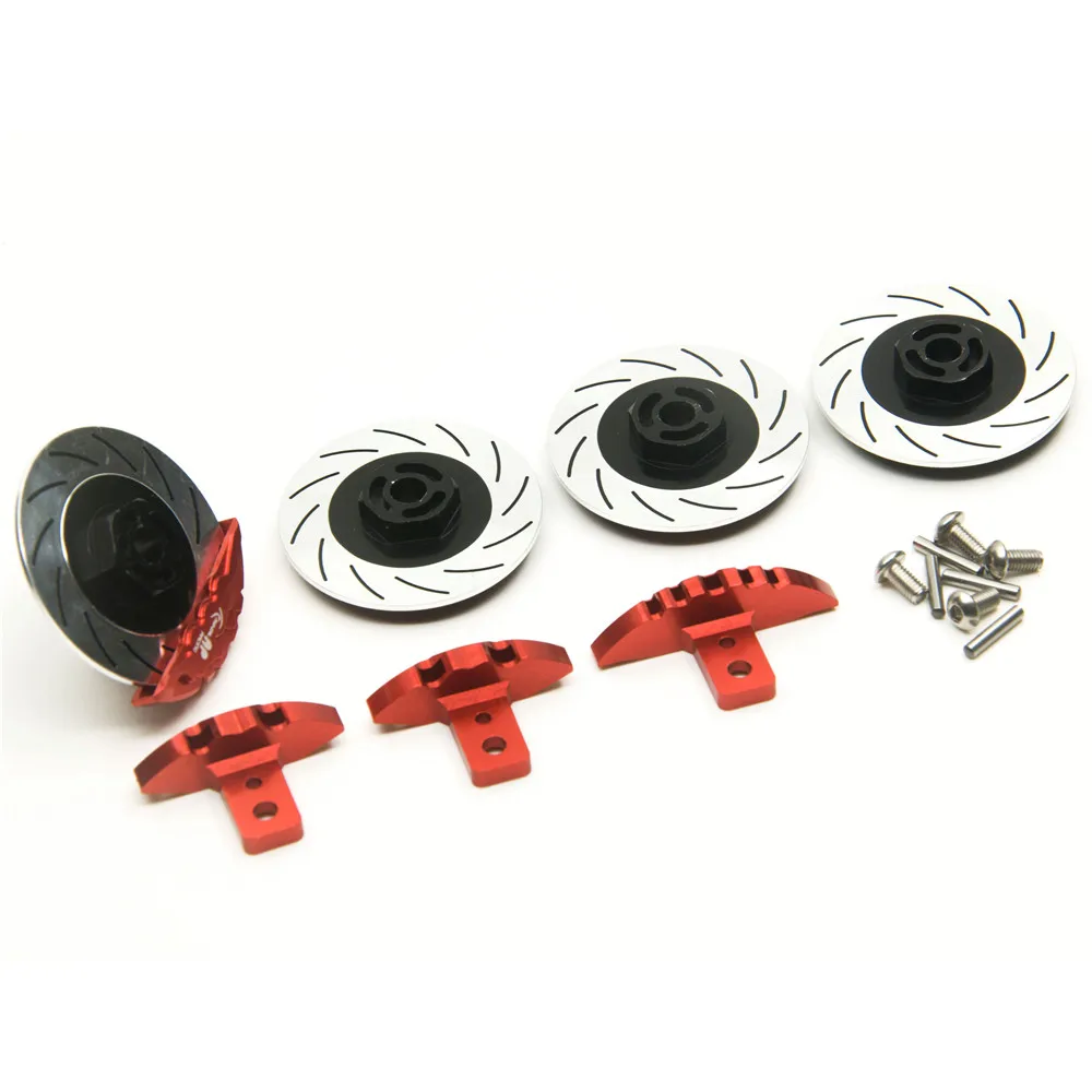 YEAHRUN 4pcs/Set Black Blue Aluminum Sport Edition Brake Disc Set for Sakura D4 RWD 1/10 RC Drift Racing Car Model Upgrade Parts