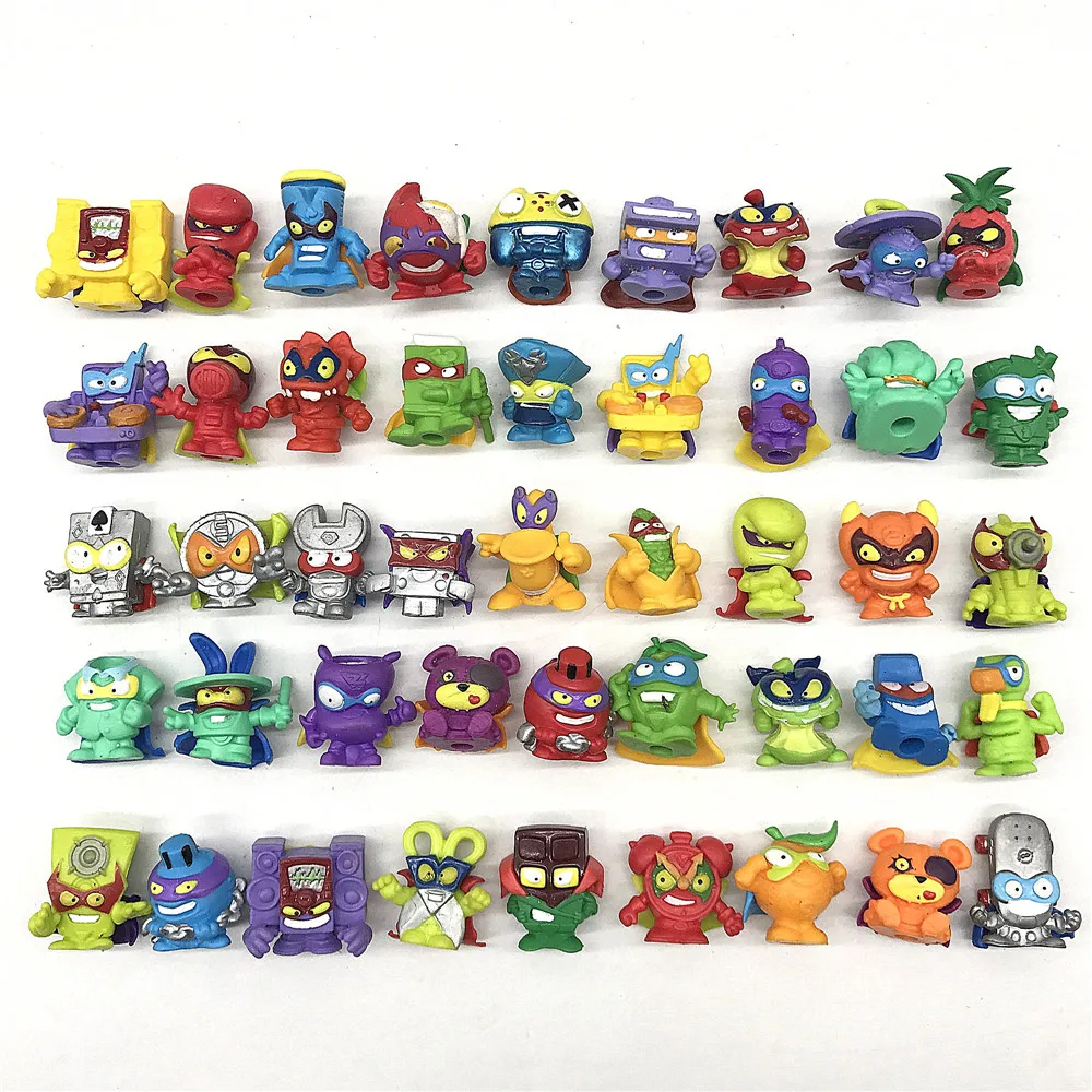 Original Superzings Garbage Rubber Cartoon Anime Action Figures Super Zings Collection Toys Model Kids Gift