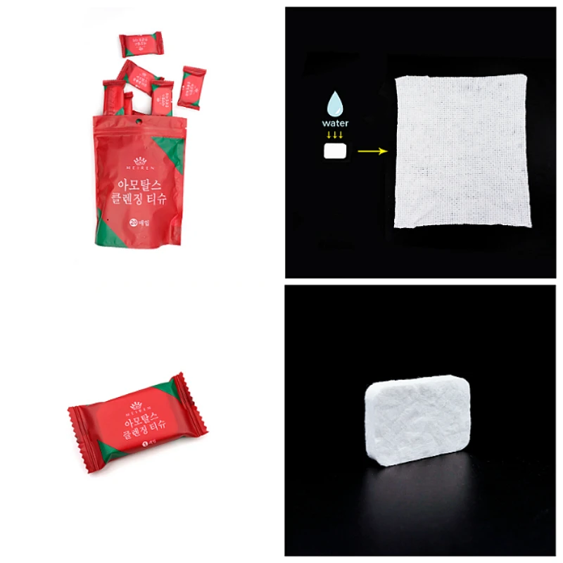 

20pcs/pack Disposable Travel Towel Compressed Face Towel Compact Tablet Mini Wet Wipes Portable Napkin Gusset Towel Tissue